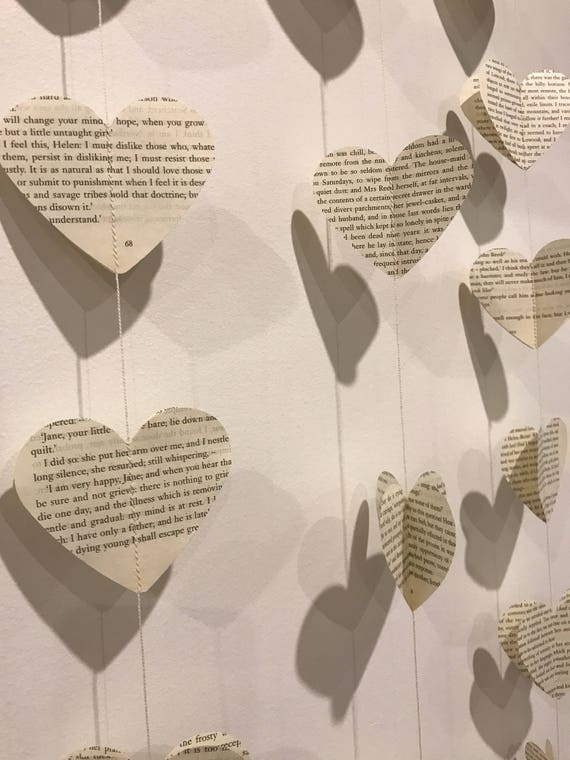 paper heart garland