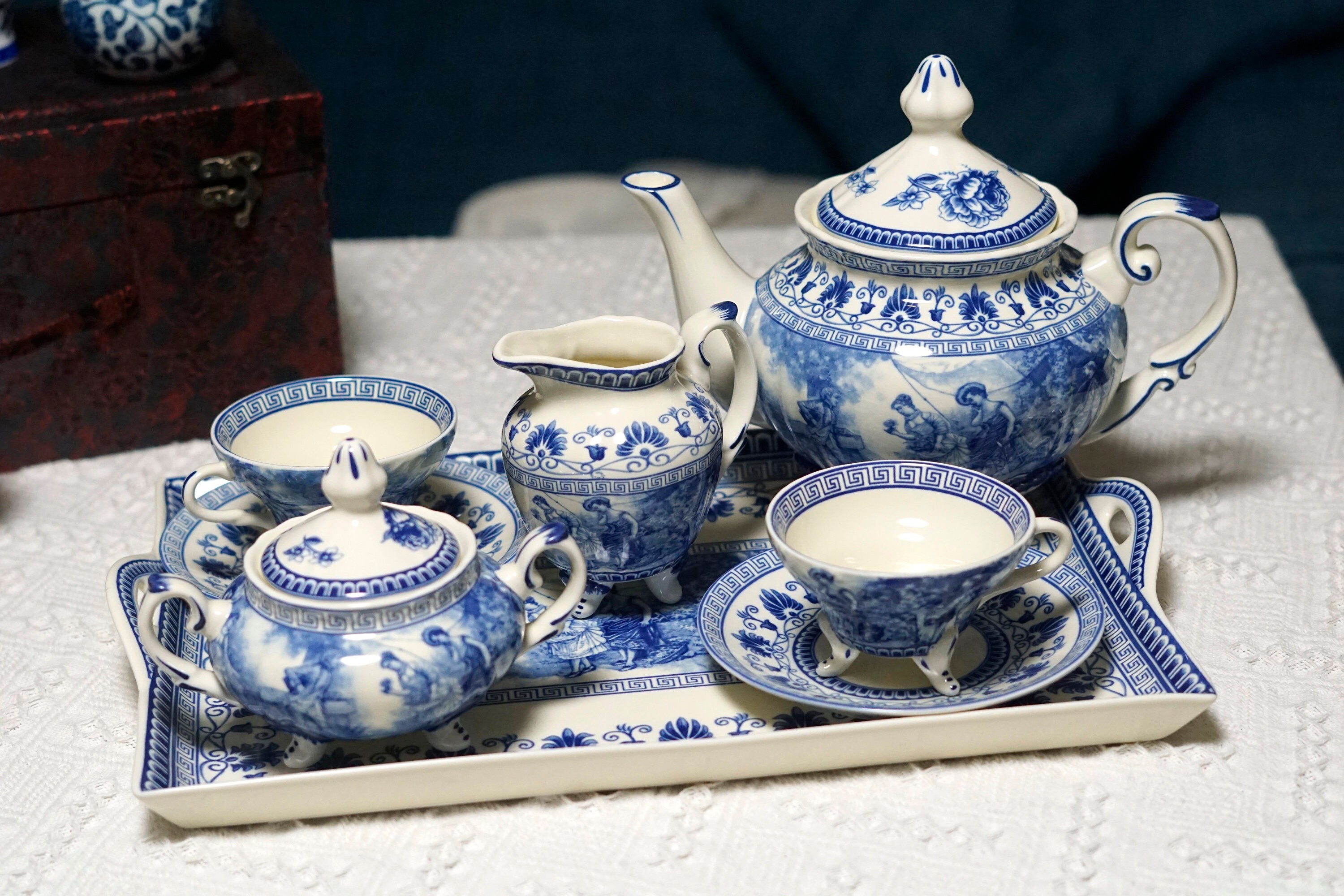 Tea Cup and Tray Etsy