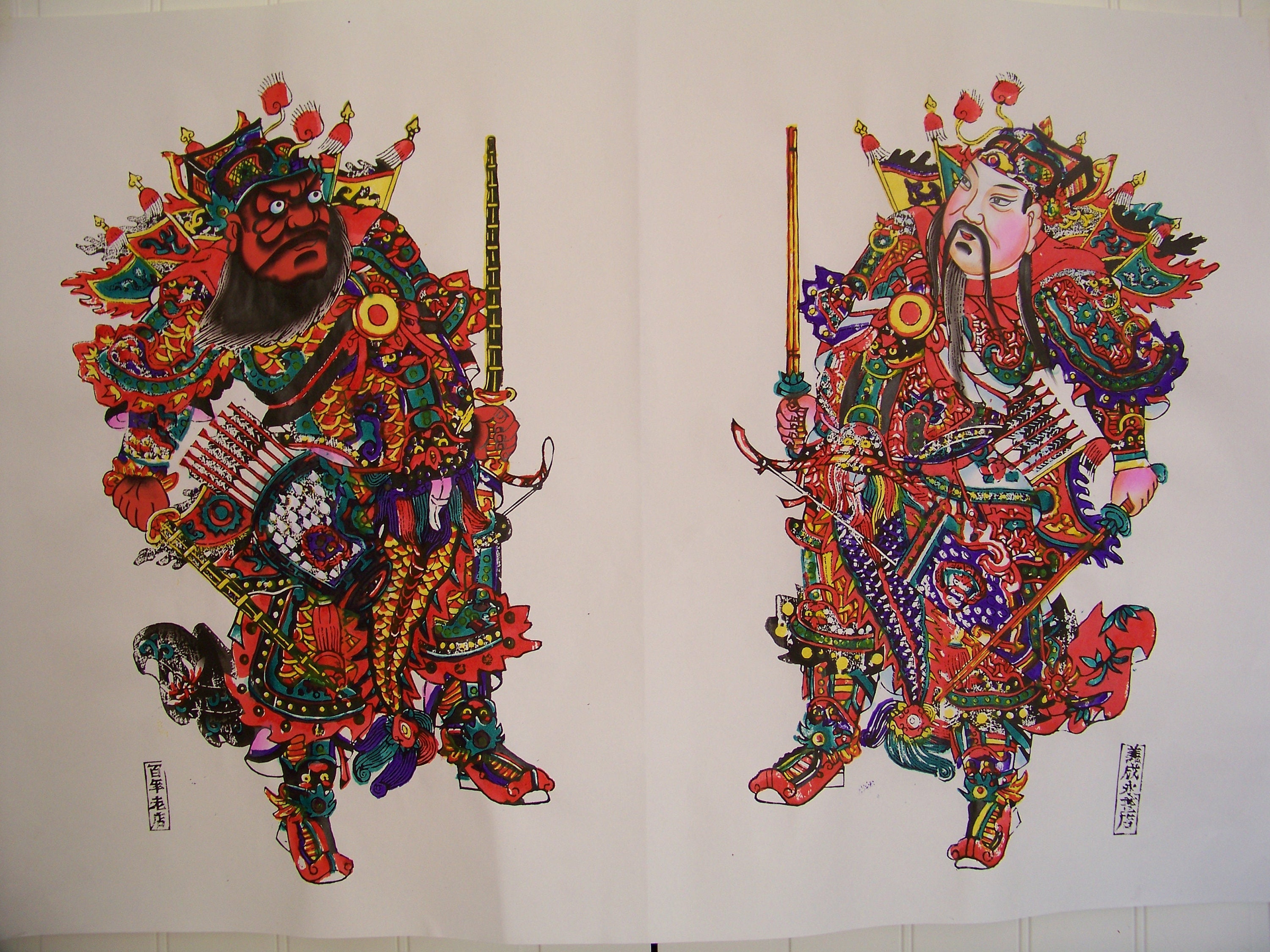 chinese new year woodblock prints
