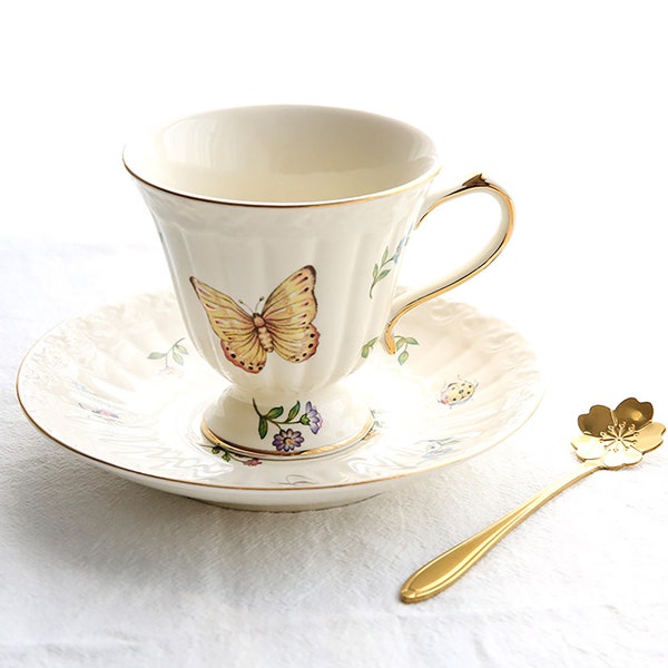 Butterfly Tea Cups Etsy