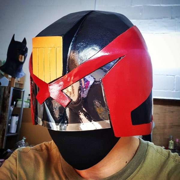 Judge Dredd Helmet - A4 & Letter Size PDF Template