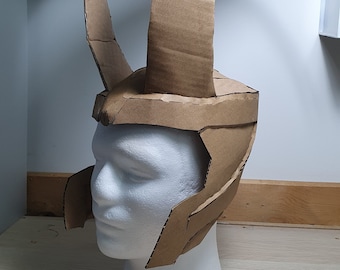 Loki Helmet - A4 & Letter Size PDF Template (Ready to Print)