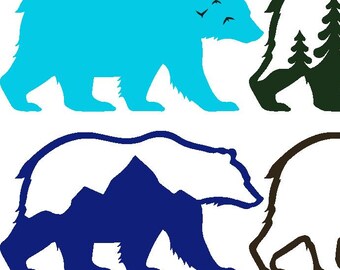SVG Template for Plywood Bear's Dream Decor Display