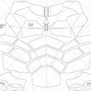 Robert Bat Suit: Collar Shoulder Chest Abs Gauntlet A4 & - Etsy