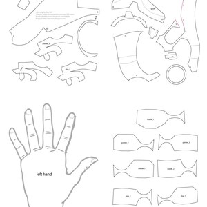 Iron Man Hands PDF Template - Etsy