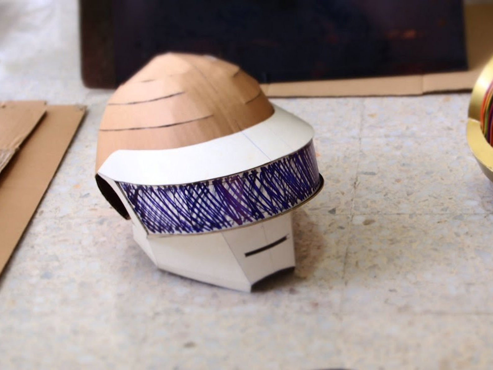 Daft Punk Thomas Helmet A4 &amp; Letter Size PDF Template ready - Etsy