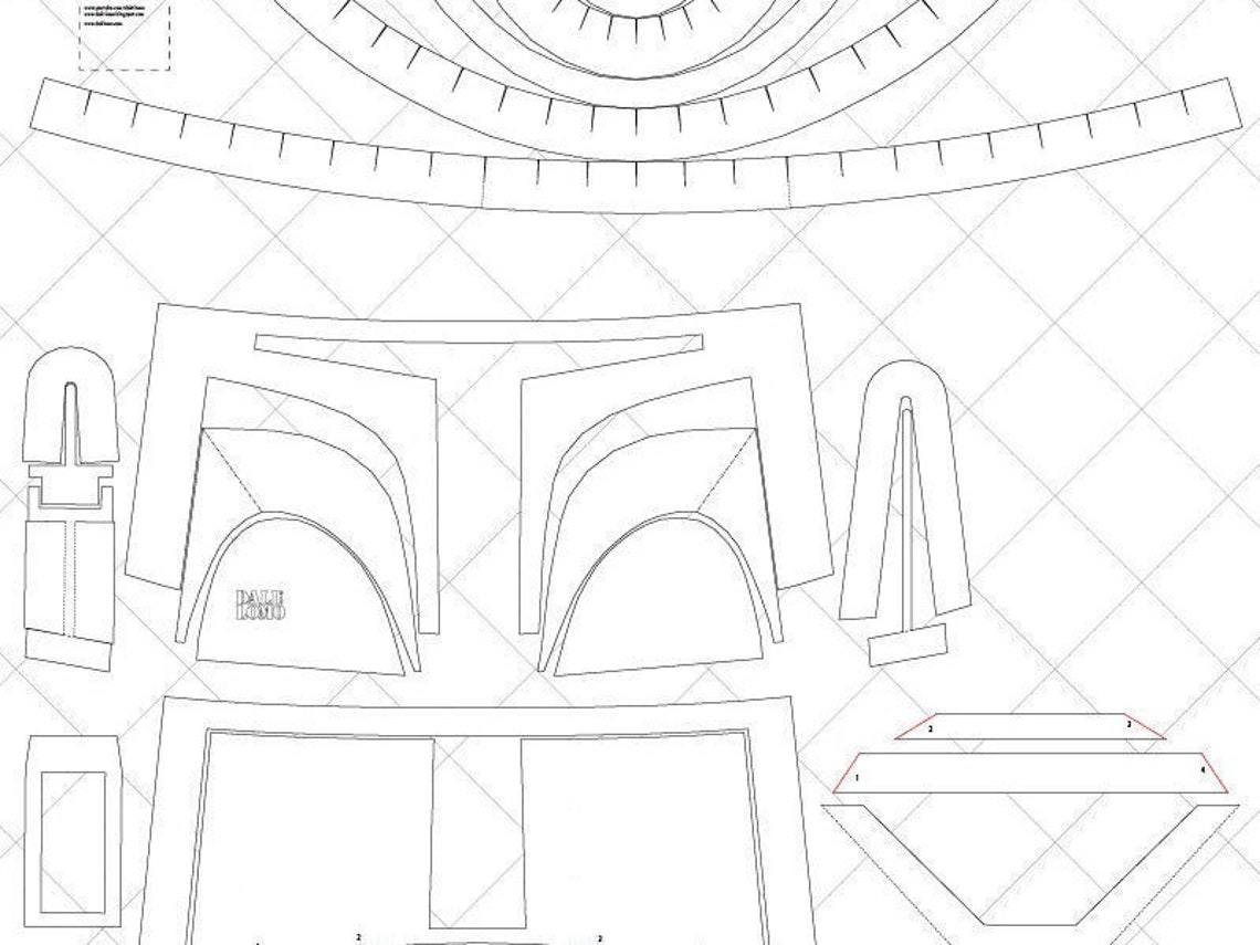 Printable Mandalorian Helmet Template Printable World Holiday