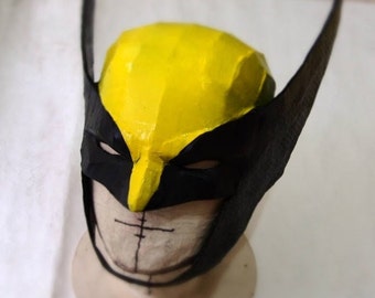 Wolverine Cosplay Mask Pattern - A4 & Letter Size PDF Template (Ready to Print)