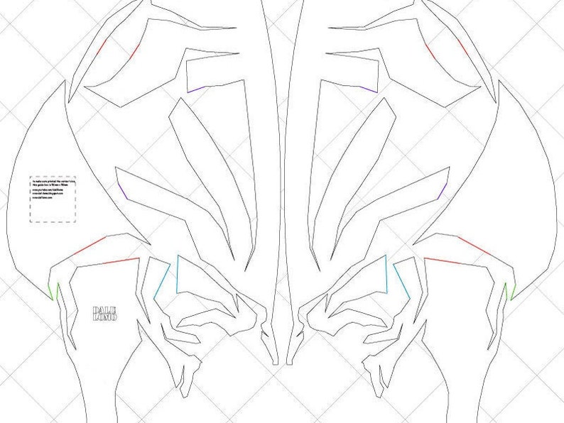 May include: A symmetrical black and white line drawing of a stylized insect with a segmented body and multiple legs. The insect is drawn in a geometric style with sharp angles and curves.