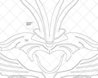 Classic Thor Helmet - A4 & Letter Size PDF Template (Ready to Print)