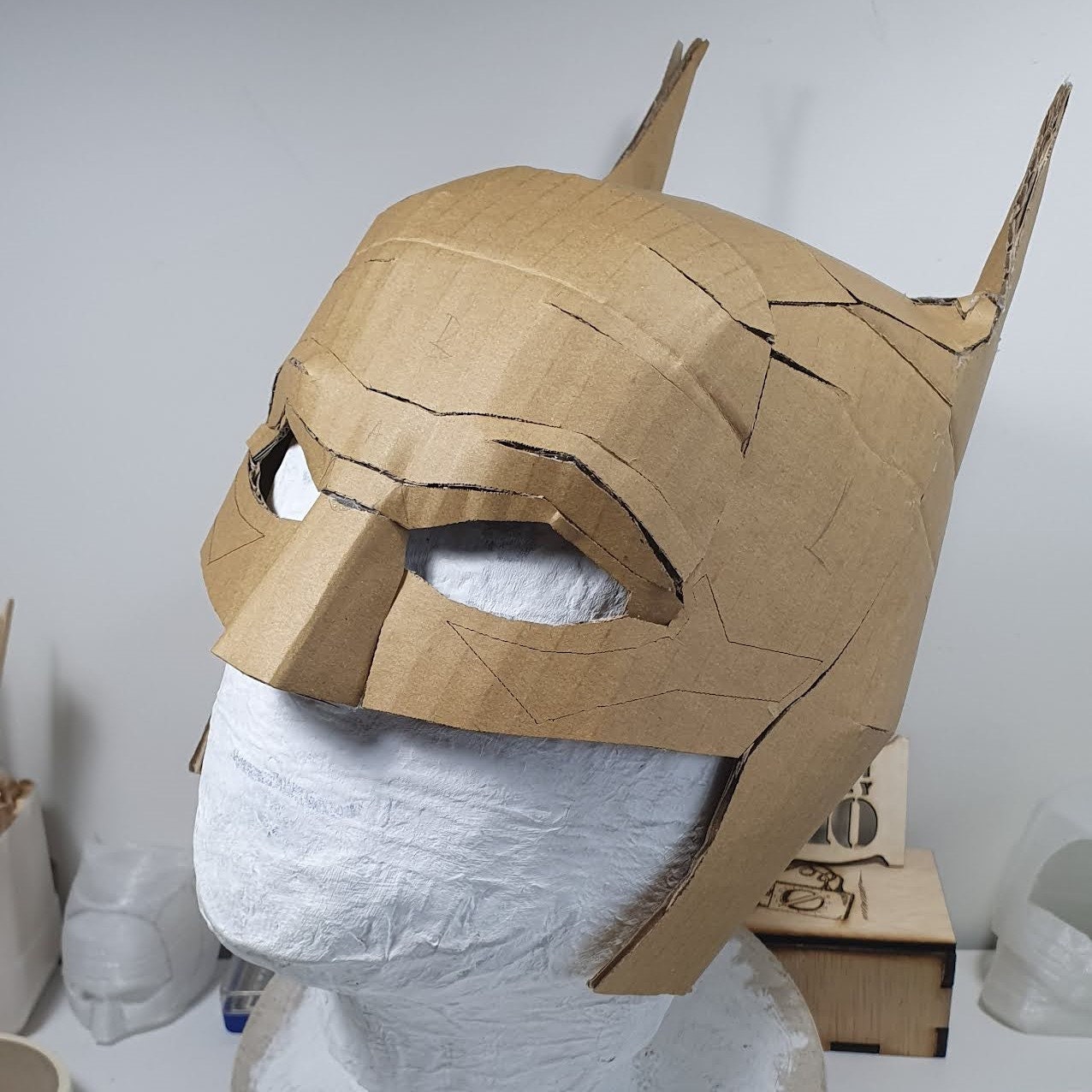 The Batman Cowl Template The Batman Cowl Template