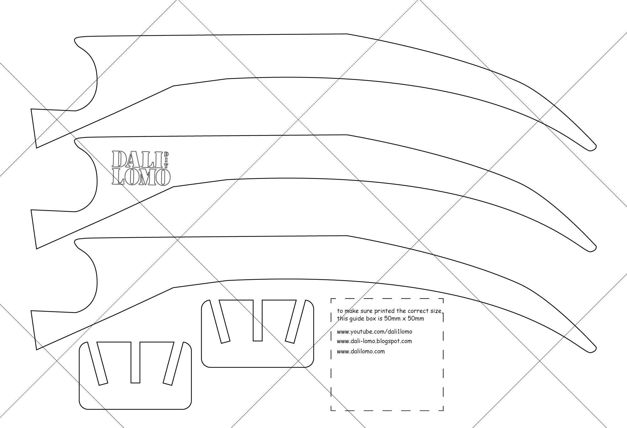 Wolverine Claws PDF Template Etsy New Zealand Wolverine Claws PDF Template Etsy New Zealand