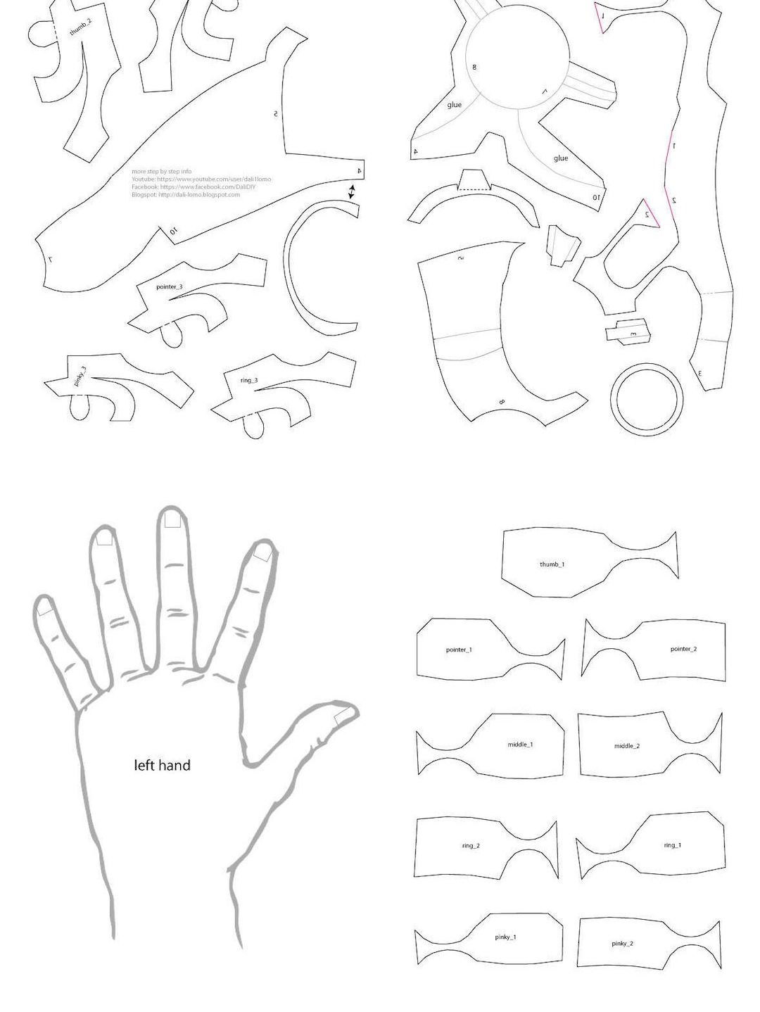 Iron Man Hands pdf-sjabloon - Etsy België, image size:1080x1438