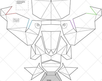 Panther Animal Mask - A4 & Letter Size Ready to Print PDF Template