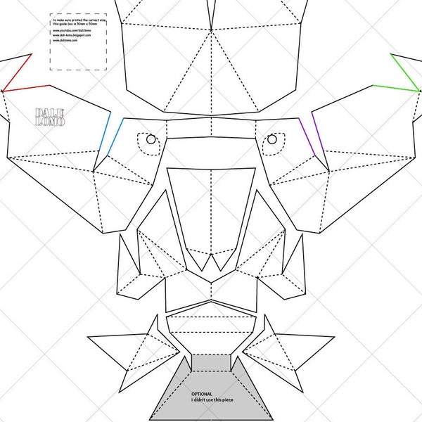 Therian Cat Mask Template - Etsy