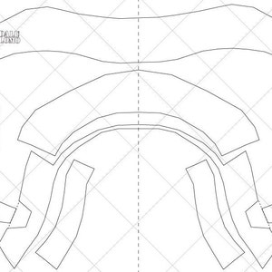May include: A printable pattern for a helmet, with the text "Dali Logo" at the top.