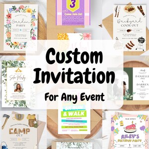 faire-part personnalisé | Invitation faite sur commande | personnalisé pour vous | Créez une invitation pour moi de toutes pièces