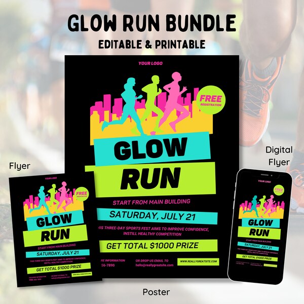 Glow Run Etsy