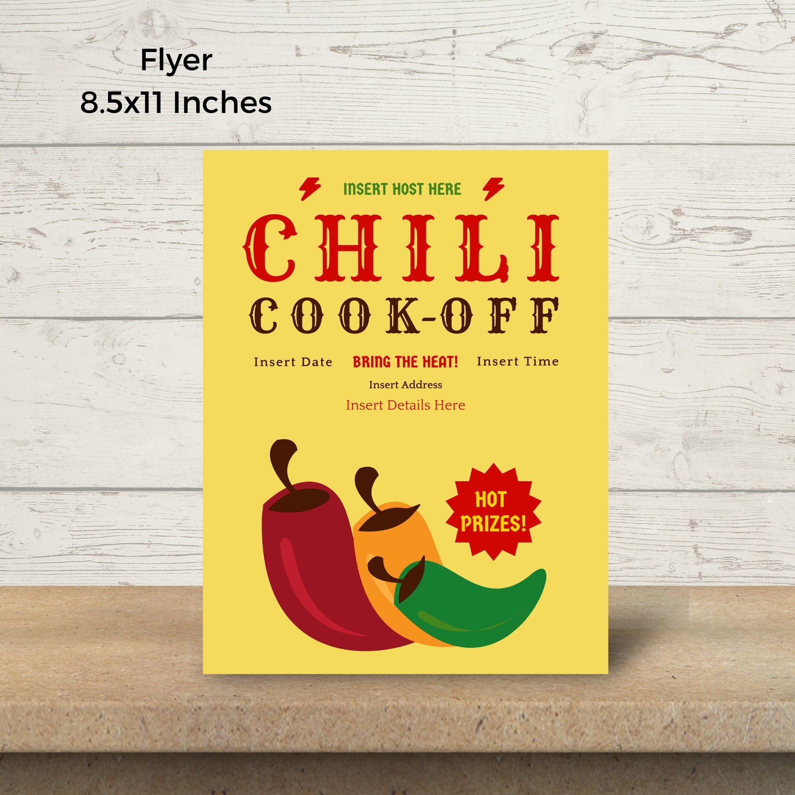 EDITABLE Chili Cook off Printables Includes Flyer, Poster, Invitation ...