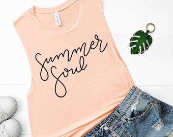 Download Cut File Digital Hand Lettered Svg File Dxf Summer Soul Png Eps Clip Art Art Collectibles