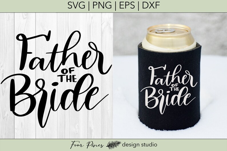 Download Clip Art Father Of The Bride Wedding Party Svg Png Eps Dxf Hand Lettered Digital Craft Cut File Art Collectibles