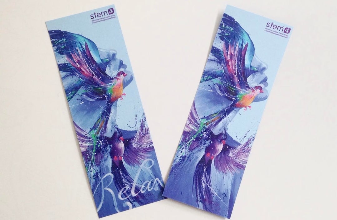 Mindfulness Bookmarks Pack of 2 Charity Bookmarks Original Etsy UK