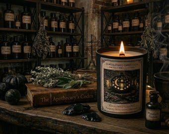 Hallowed Gourd Candle | The Nocturne Collection | Pumpkin Moss Clove Oakmoss | Fall Candle | Halloween Candle | Cozy Autumn Scent