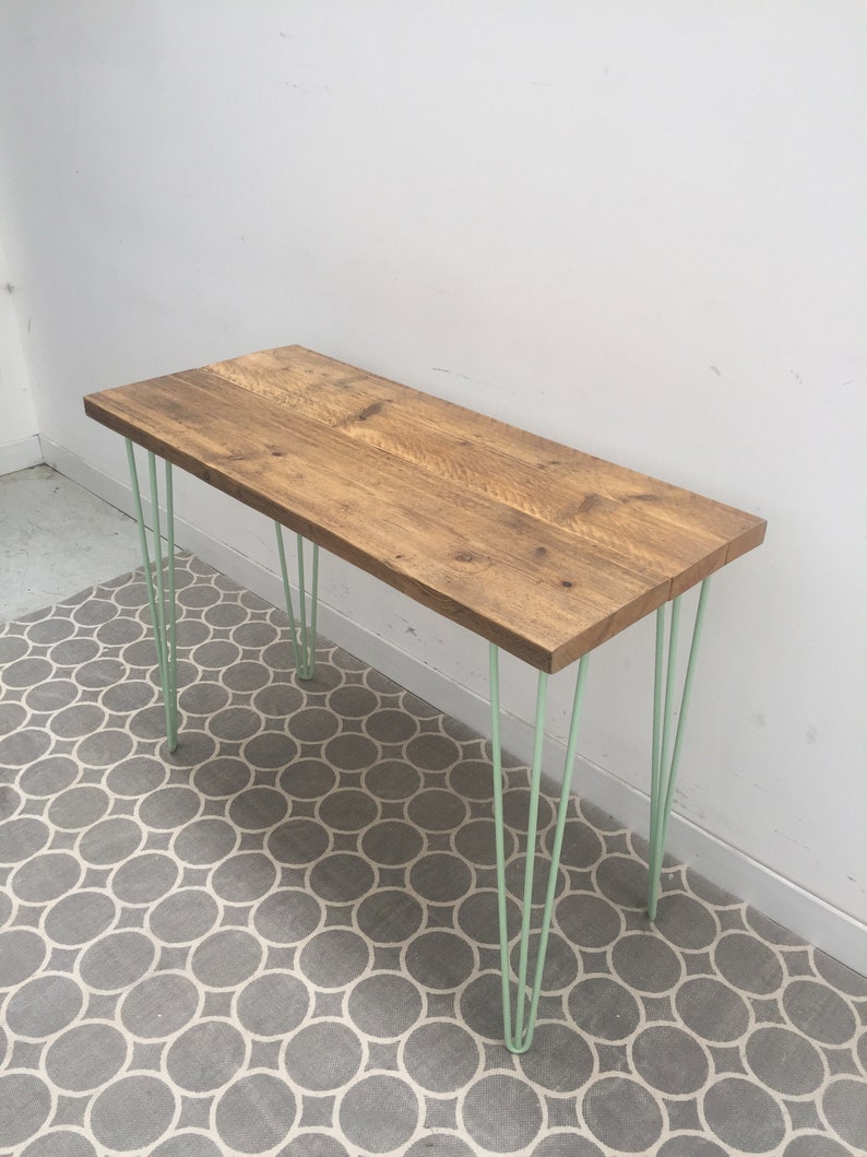 Hairpin Leg Reclaimed Wood Industrial Desk Etsy