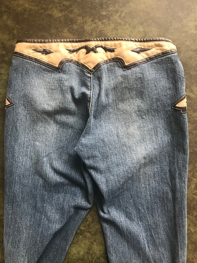 Y2K Vintage Flare Jeans / Low Rider Western Bell Bottoms / by | Etsy