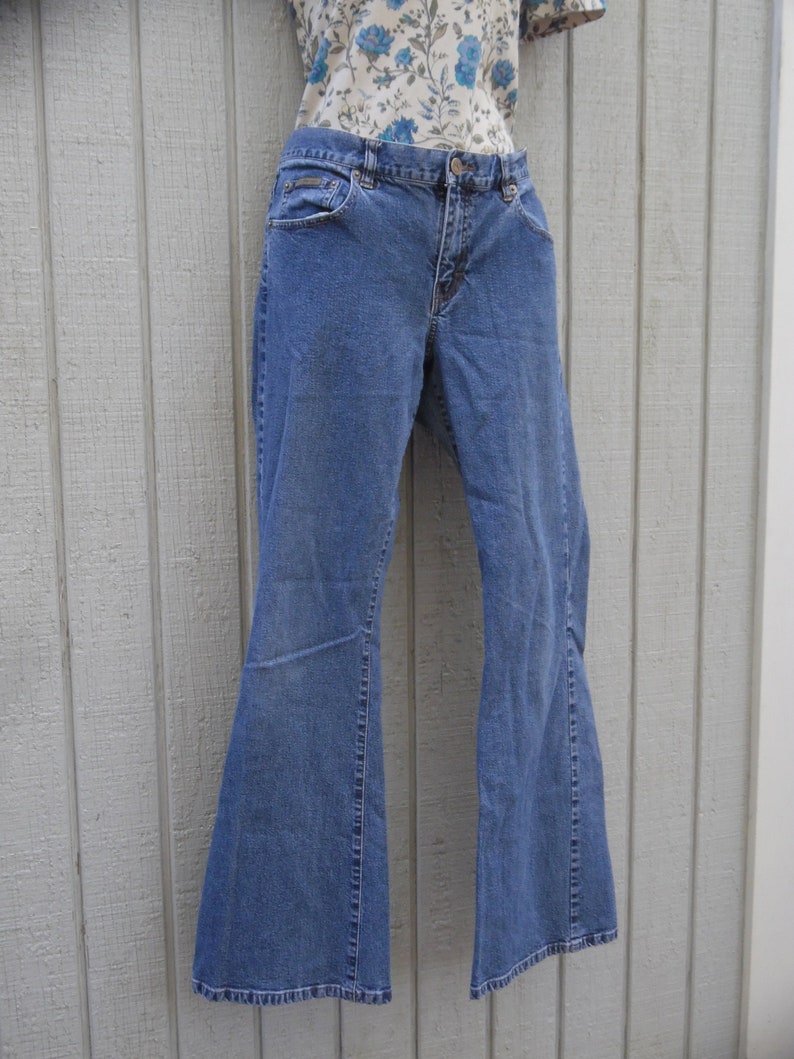 90s Vintage Calvin Klein Jeans 1990s Grunge Hippie Flare Leg | Etsy