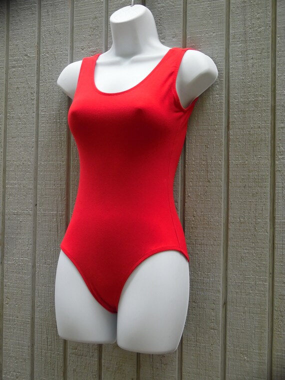red leotard dance costume