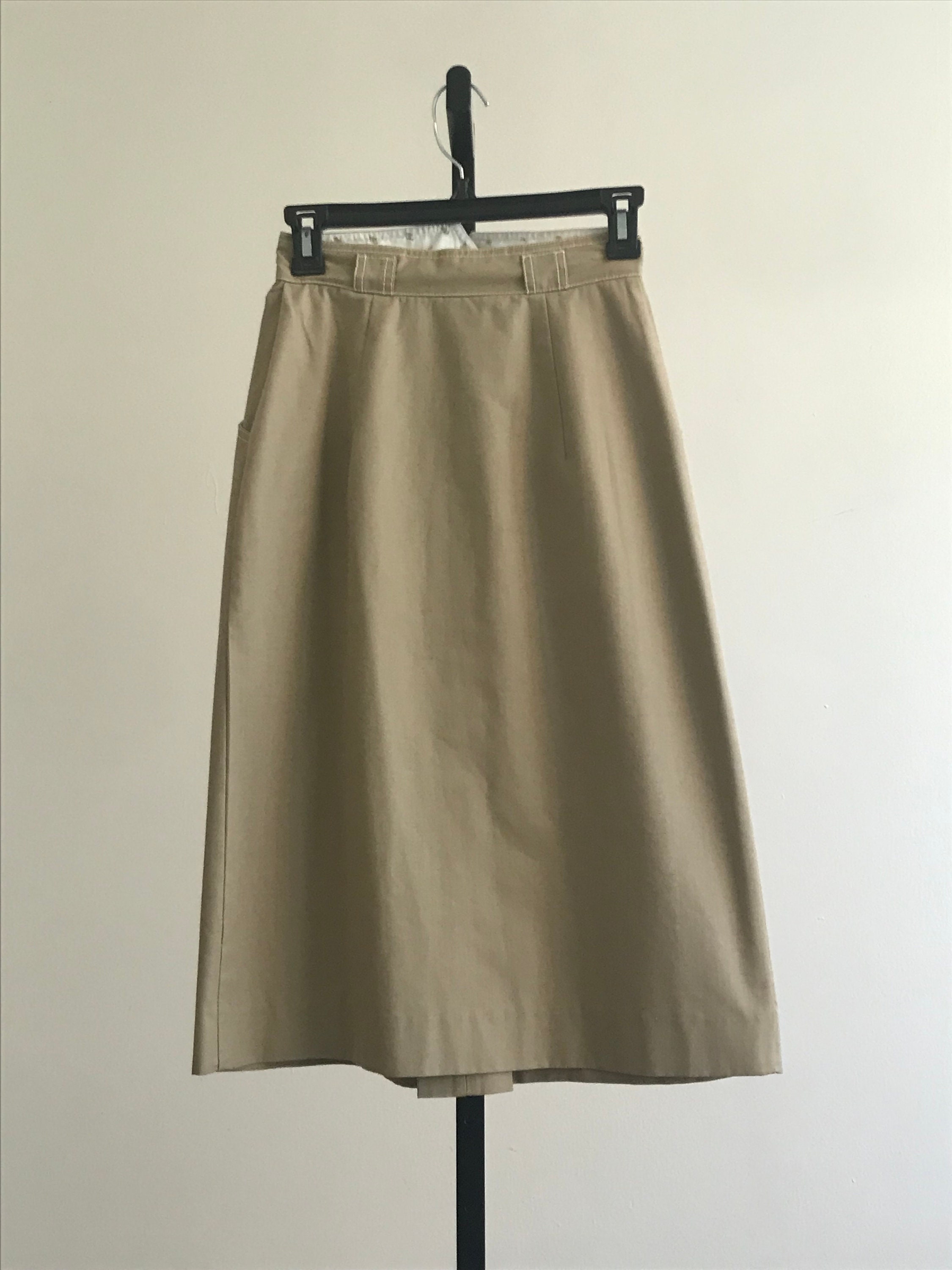 RARE 60's Vintage Granola Mod Skirt / Inverted Pleat High | Etsy