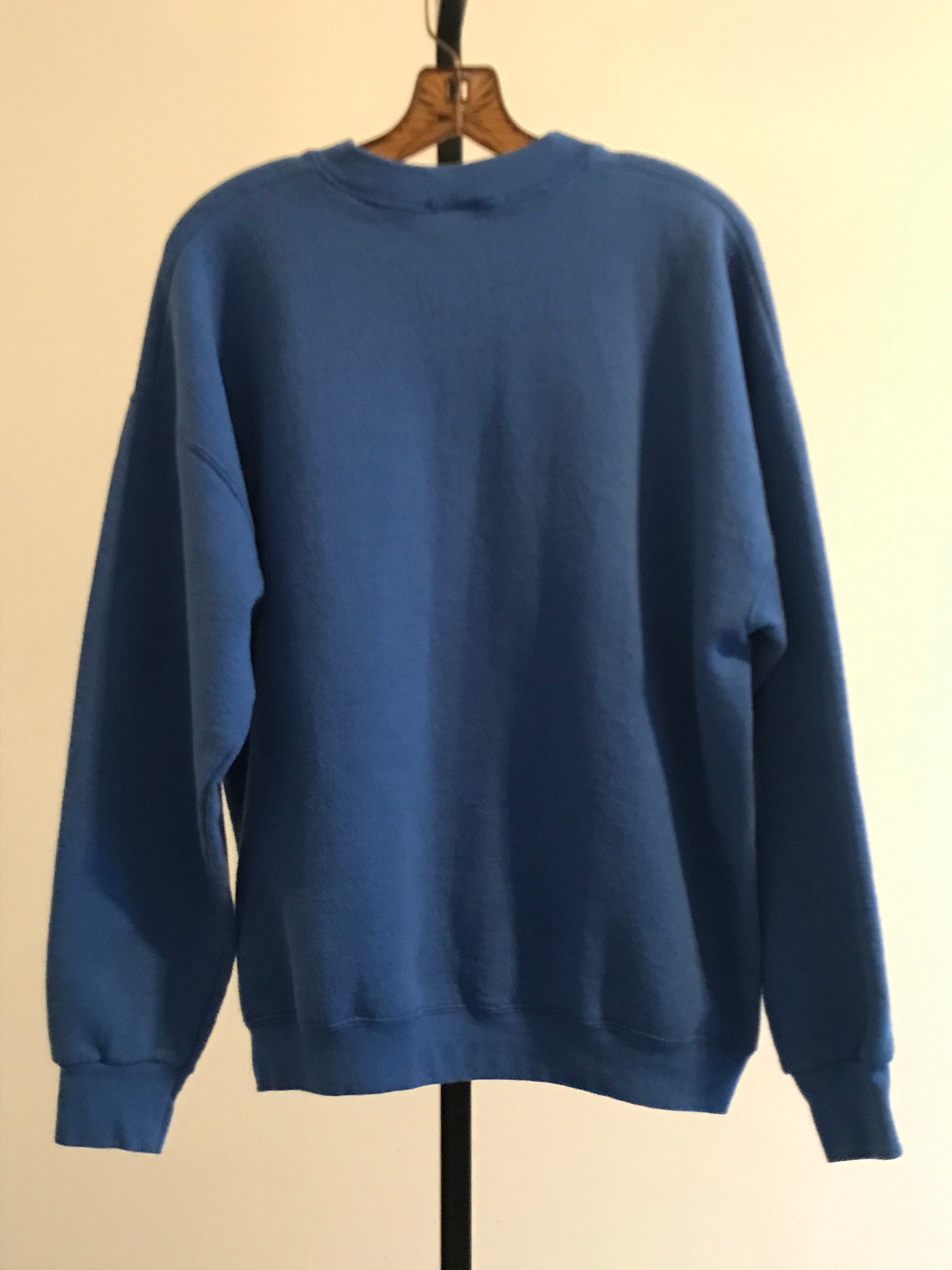 90's Vintage Angel Sweatshirt / Retro Royal Blue Pullover | Etsy