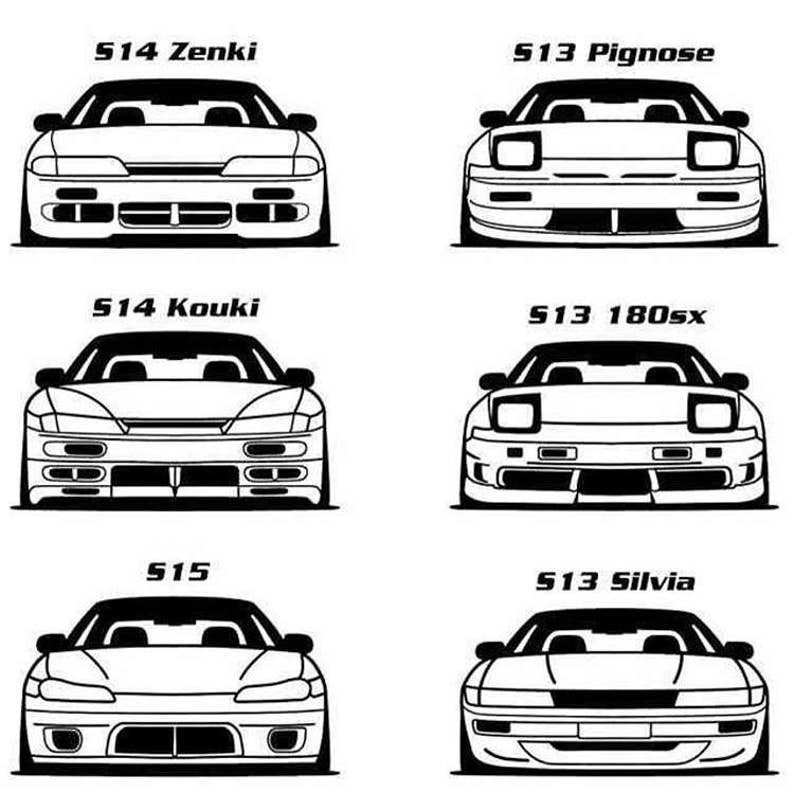 Nissan 180sx blueprint