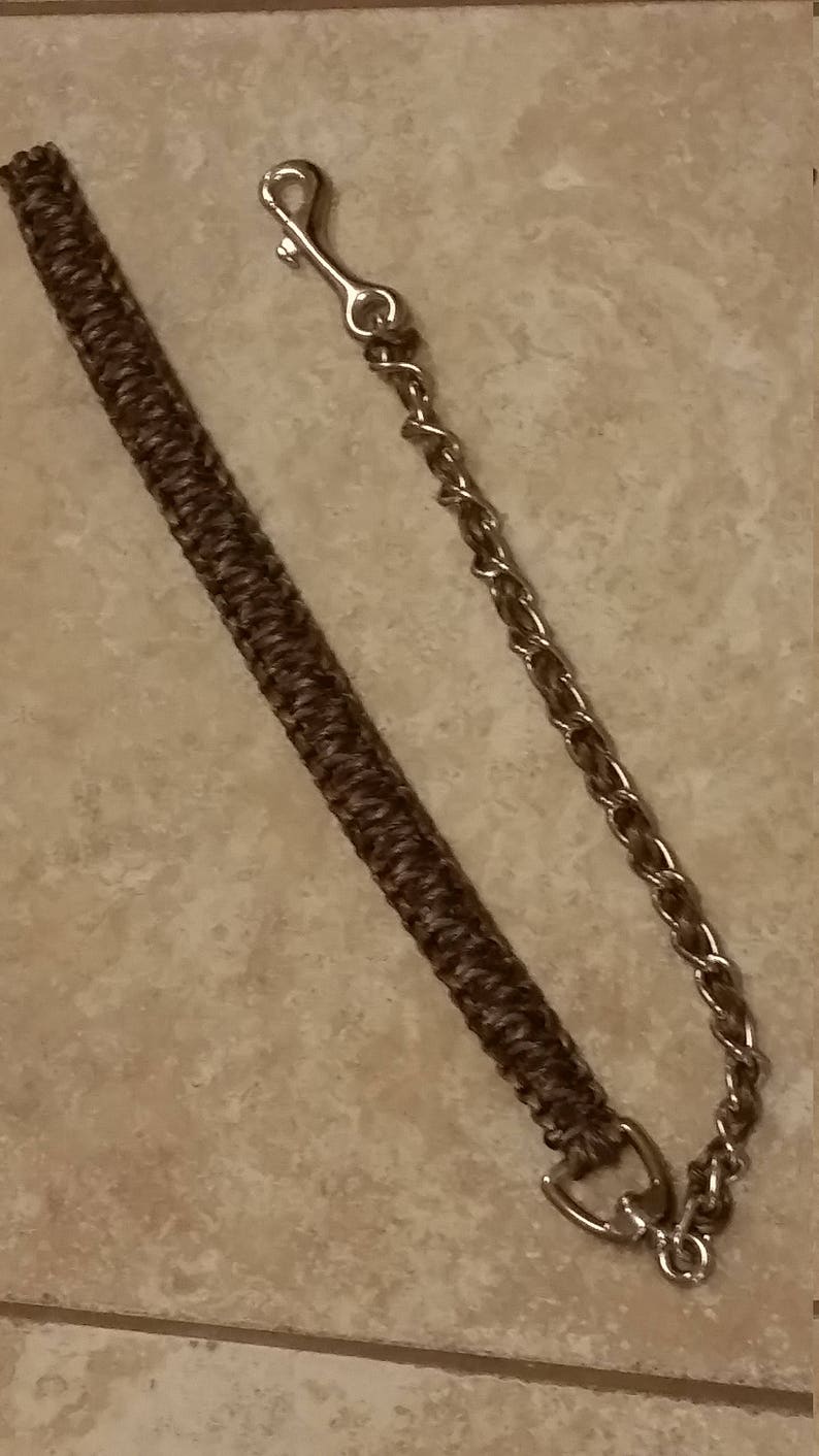 Paracord Lead Chain for Cattle Show Halter Etsy