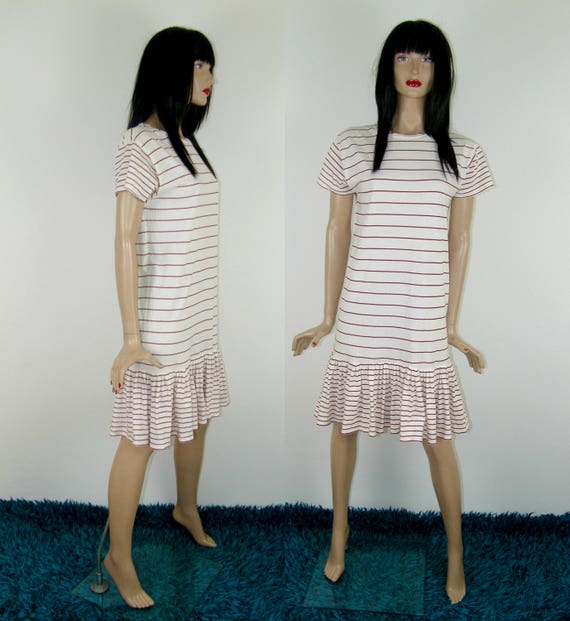 t shirt dress with ruffle bottom