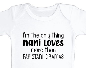 Custom loves me bodysuit, Pakistani, Indian, Desi,  Khala, I love my, T-shirt, baby girl boy, Islamic Muslim gift, cute clothes, Eid outfit