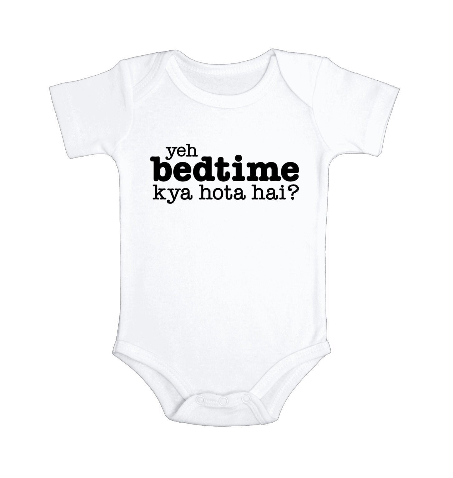 Yeh bedtime kya hota hai bodysuit Tshirt tee baby outfit Etsy