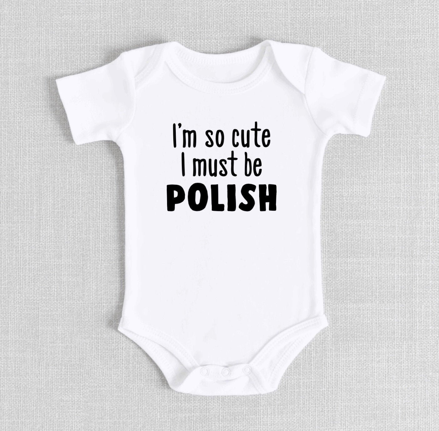 Funny Polish Poland Bodysuit, T-shirt Tee, Cute, Meme, Saying, Baby Shower  Gift, Baby Boy Girl, Adorable, Unique, Dziadek Dziadzia, Babcia -   Sweden