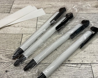 Sublimation Pen blanks, metal sublimation pens, sublimation pens and shrink wrap