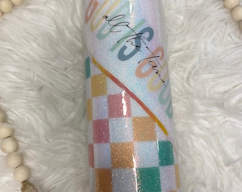 God is good All the time Epoxy Free glitter vinyl 20oz insulated Tumbler
