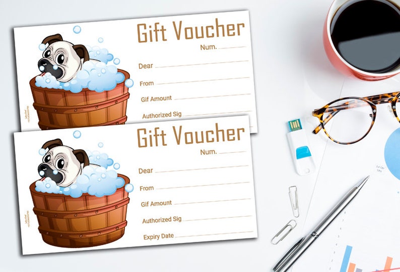 Gift Certificate Gift Voucher Gift Card Digital Download Etsy