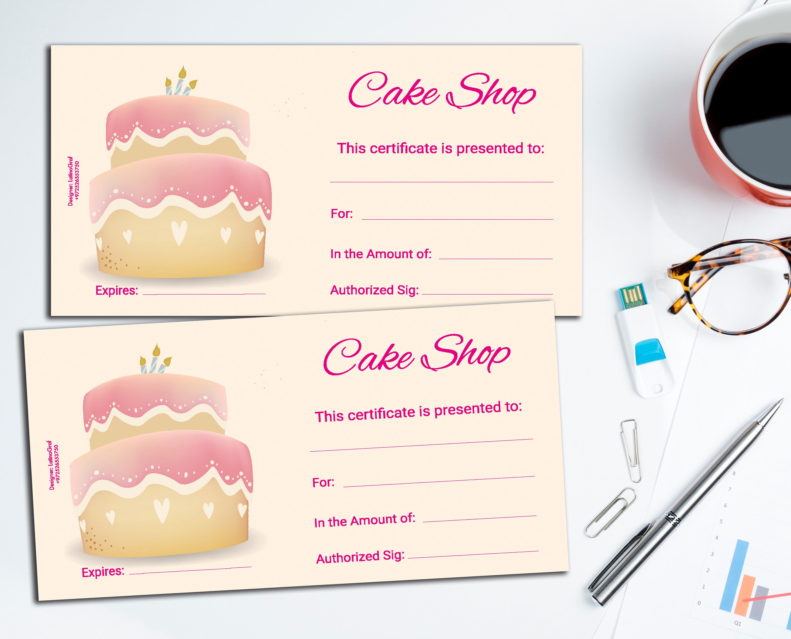 Gift Card Voucher Voucher to Print Confectionery - Etsy UK