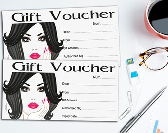 Gift Certificate * Gift Voucher * Gift Card * Digital Download * beauty salon