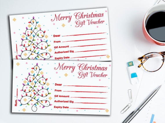  Carte cadeau  - Imprimer - Arbre de noël: Gift Cards