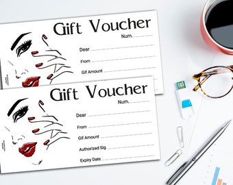 Gift Certificate * Gift Voucher * Gift Card * Digital Download * beauty salon