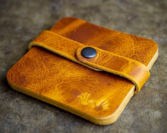 Handmade Leather Coasters (Set of Four): Personalized Drink Coasters