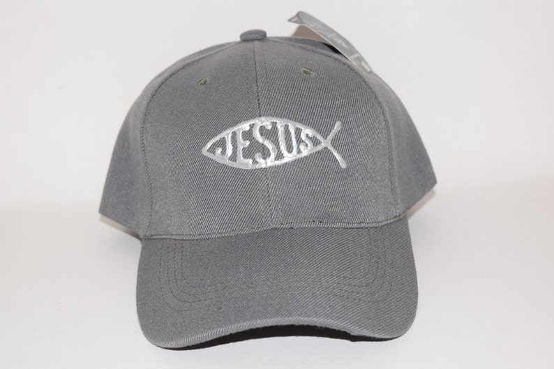 front /& back Cap with Jesus Fish Symbol