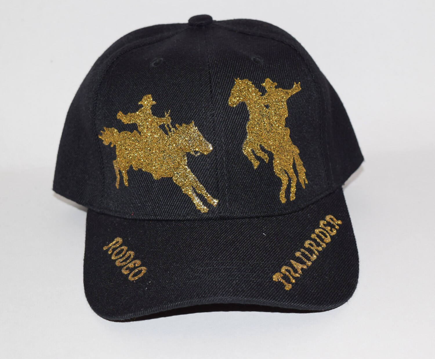 Baseball Caps With Horses on Front Trail Rider and Rodeo on Brim Etsy