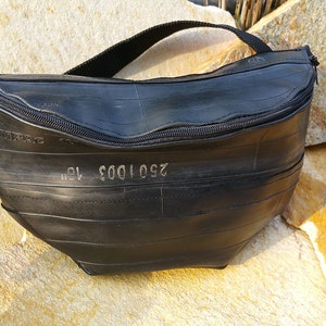 Belt bag, hip bag, fanny pack, hip bag made from upcycled bicycle inner tubes